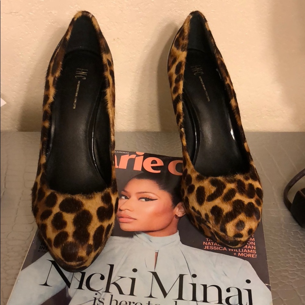 INC International Leopard Print Heels